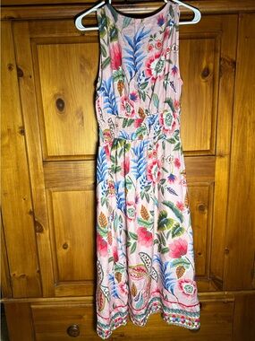 CHARLIE B Women’s Pink Floral Midi Dress